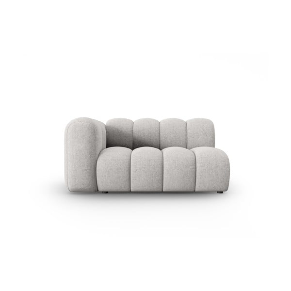 Světle šedý modul pohovky (levý roh) Lupine – Micadoni Home