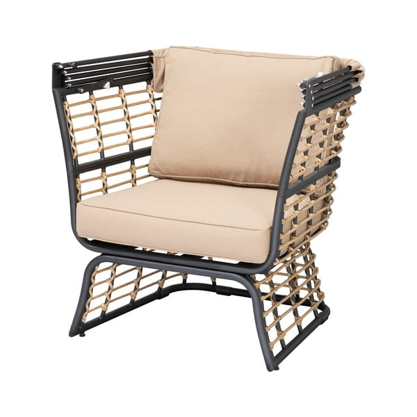 Béžové kovové zahradní křeslo Paros – Garden Pleasure-image-1