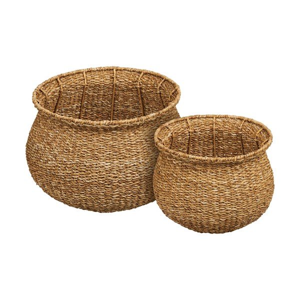 Květináče v sadě 2 ks z mořské trávy ø 46 cm Eden – House Nordic-image-4