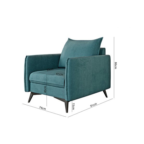 Křeslo v petrolejové barvě Juli Bis – Ropez-image-3