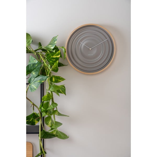 Béžové nástěnné hodiny Karlsson Ribble, ø 31 cm-image-1