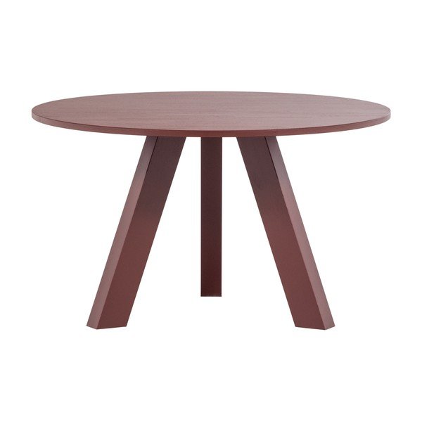 Kulatý jídelní stůl z dubového dřeva ø 129 cm Rhonda – WOOOD