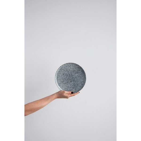 Bílo-černý kameninový malý talíř ÅOOMI Mess, ø 20 cm-image-2