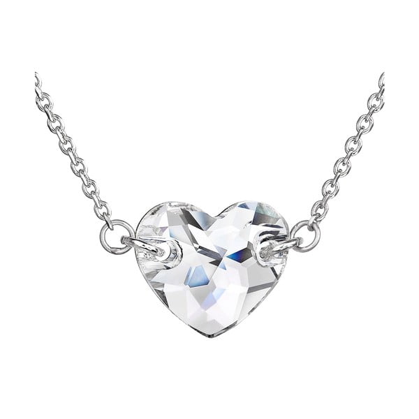 Stříbrný náhrdelník se Swarovski krystalem Je Veux Pure Heart