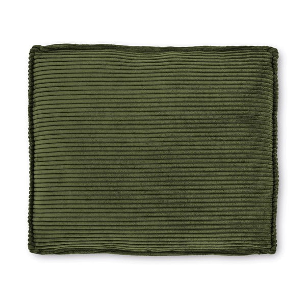 Zelený manšestrový polštář na gauč Blok – Kave Home