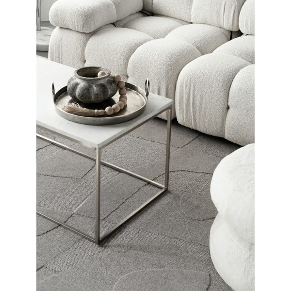 Šedý vlněný koberec 200x300 cm Morphic Botanica – Agnella-image-4