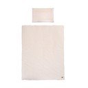 Béžové dětské povlečení do postýlky s příměsí bavlny 100x135 cm Frosty Almond – Roba