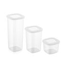 Plastové dózy v sadě 3 ks na potraviny Fresco – Hermia