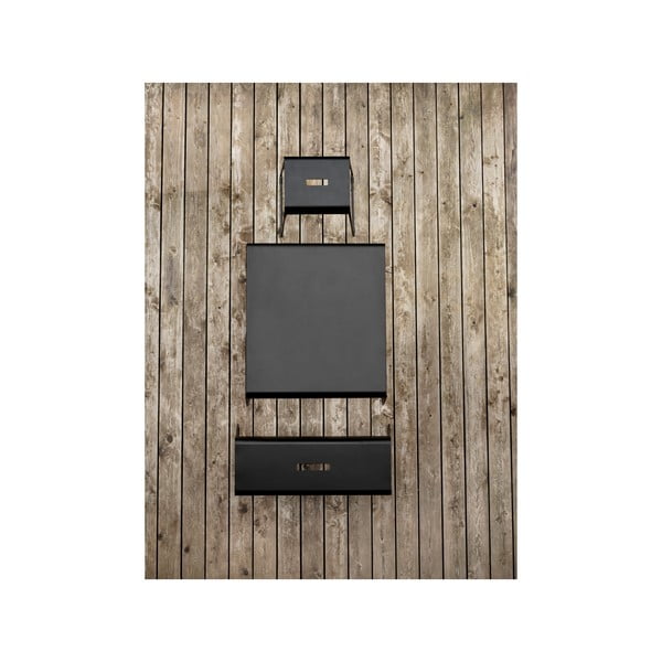 Černý kovový botník s lavicí A-Bench – Zone-image-3