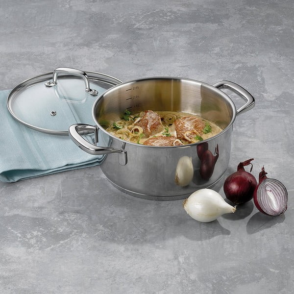 Hrnec z nerezové oceli s pokličkou Kela Flavoria, ø 20 cm-image-1