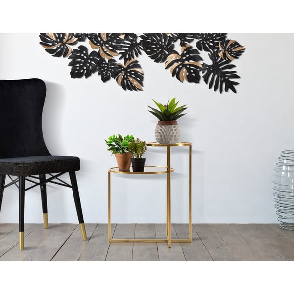 Kulatý konferenční stolek ve zlaté barvě 40x50 cm - Mauro Ferretti-image-1