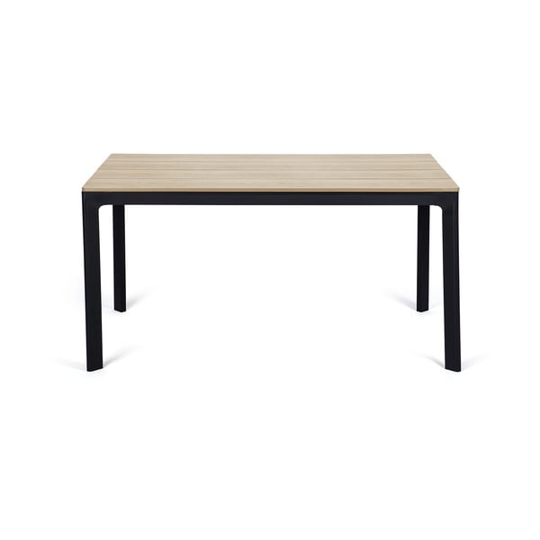 Zahradní jídelní set pro 4 osoby s černou židlí Joanna a stolem Thor, 147 x 90 cm-image-2