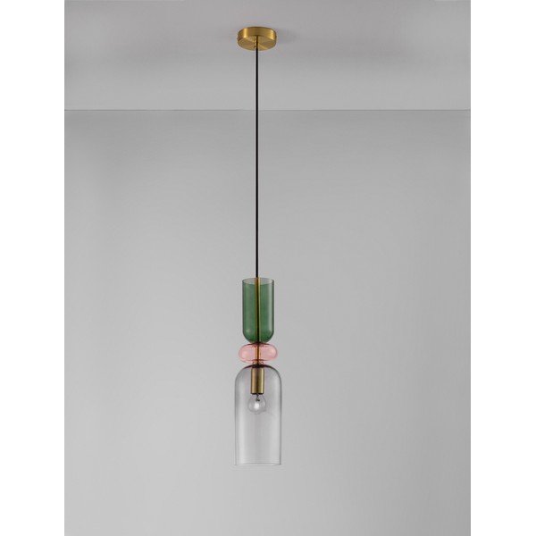 Skleněné závěsné svítidlo ve zlaté barvě ø 11 cm Murano – Nova Luce-image-3