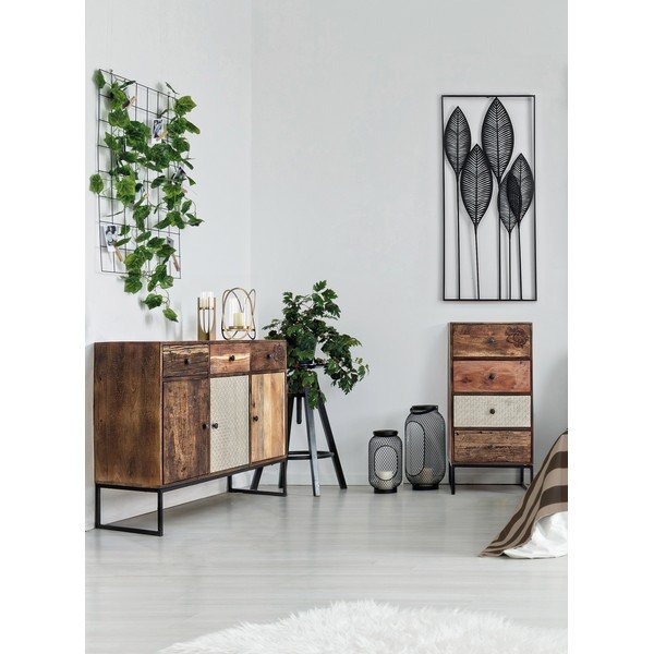 Kovová nástěnná dekorace 61x135 cm Adhira – Bizzotto-image-3