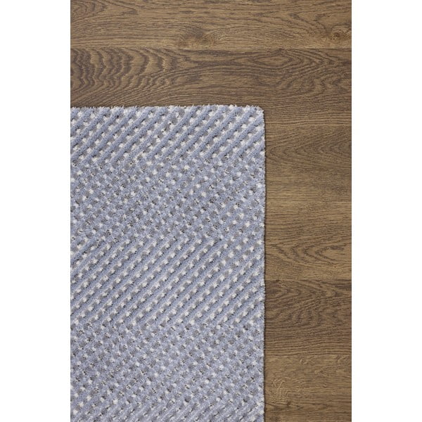 Světle modrý vlněný koberec 160x240 cm Mesh – Agnella-image-3