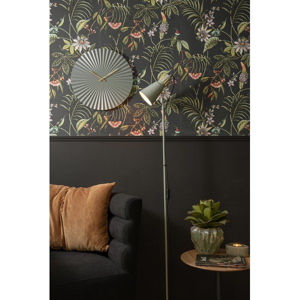 Šedozelená stojací lampa Leitmotiv Mini Cone, výška 147,5 cm-image-1