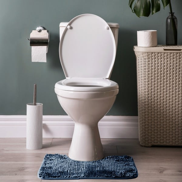 Sada 2 tmavě modrých koupelnových předložek AmeliaHome Bati-image-2