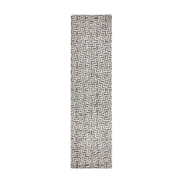Šedý běhoun 80x300 cm Rhett – Flair Rugs