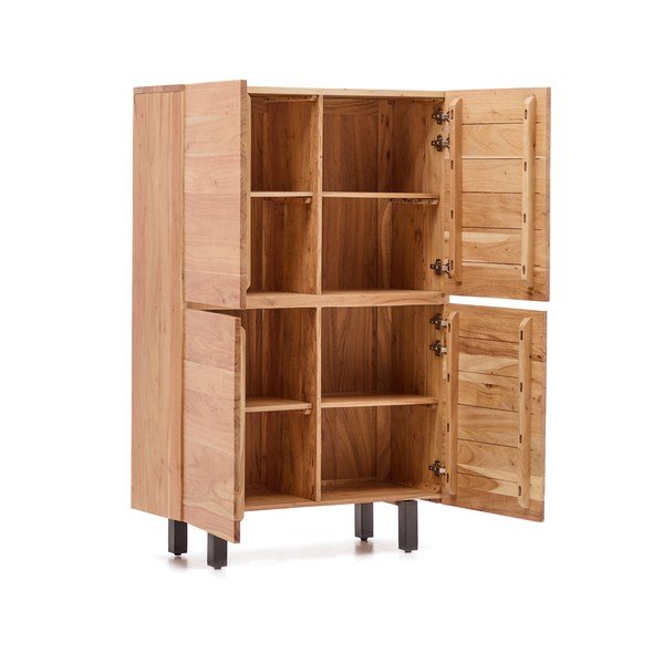 Komoda z masivu akácie v přírodní barvě 100x155x40,5 cm Uxue – Kave Home-image-4