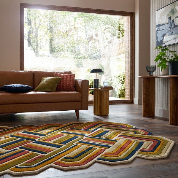 Ručně tkaný vlněný koberec 140x200 cm Lattice Shaped  – Flair Rugs-image-1