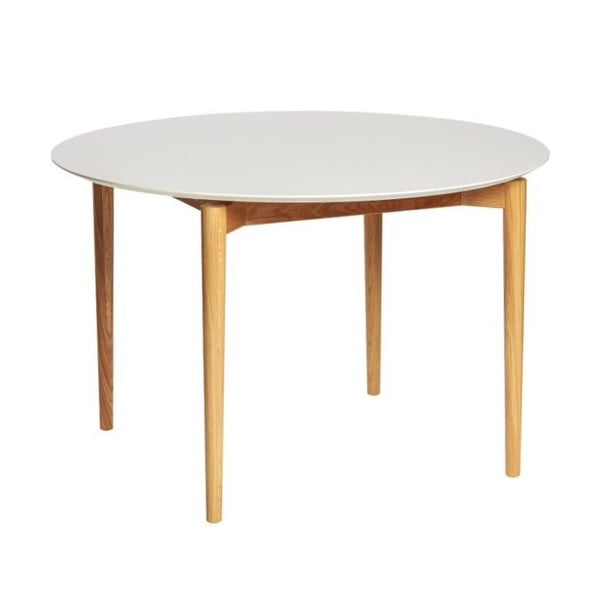 Bílý jídelní stůl Woodman Barbara, ø 115 cm