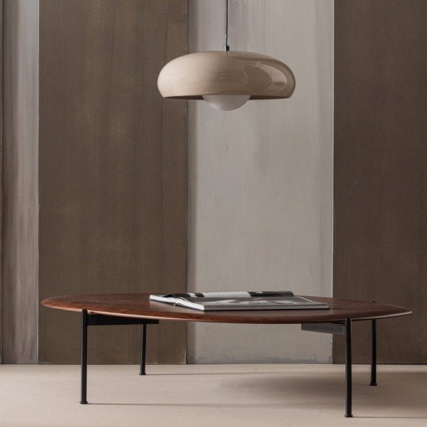 Konferenční stolek v tmavě přírodní barvě 97x121 cm Kota – WOOOD-image-1