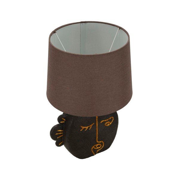 Hnědá stolní lampa s textilním stínidlem (výška 39,5 cm) Tribal – Mauro Ferretti-image-2