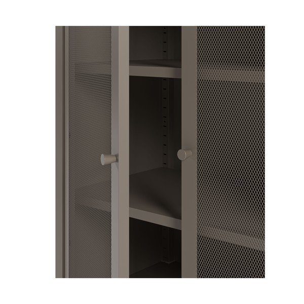 Šedá kovová skříňka 70x100x40 cm Fayna – Marckeric-image-4