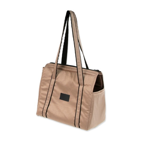 Přepravní taška pro psa ve zlaté barvě Dog Fantasy Platinum – Plaček Pet Products