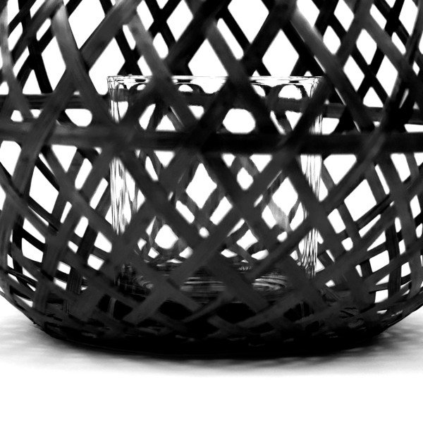 Černá bambusová lucerna Compactor Bamboo Lantern, ⌀ 25 cm-image-1