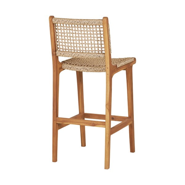 Barová židle z teakového dřeva v přírodní barvě (výška sedáku 60 cm) Derby – House Nordic-image-2