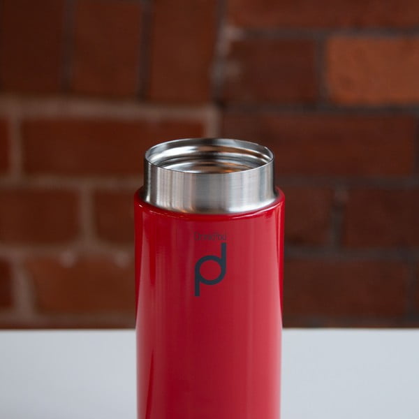 Červená vakuová termoska z nerezové oceli Pioneer Vacuum, 200 ml-image-3