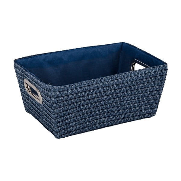 Modrý košík Wenko Chromo, šířka 28 cm