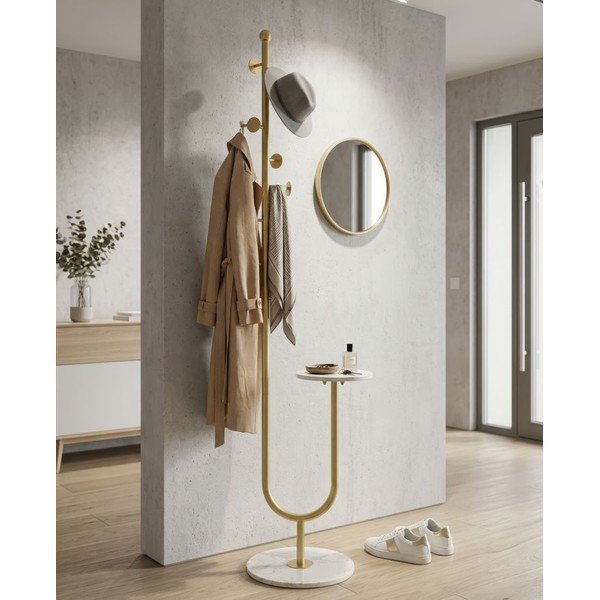 Kovový věšák ve zlaté barvě 40x176 cm – Mauro Ferretti-image-1