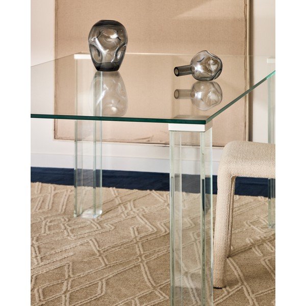 Skleněný jídelní stůl 90x160 cm Adularia – Kave Home-image-3