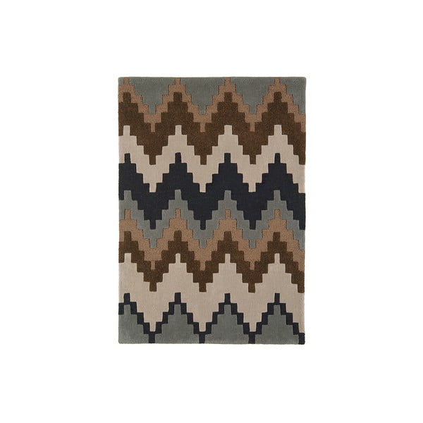 Vlněný koberec Matrix Cuzo Chocolate, 80x150 cm