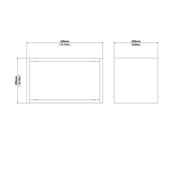 Patrová police v dekoru dubu v přírodní barvě 44 cm Roomers – Tvilum-image-2