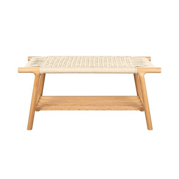 Dřevěná lavice ve světle přírodní barvě Kintaro – Dutchbone