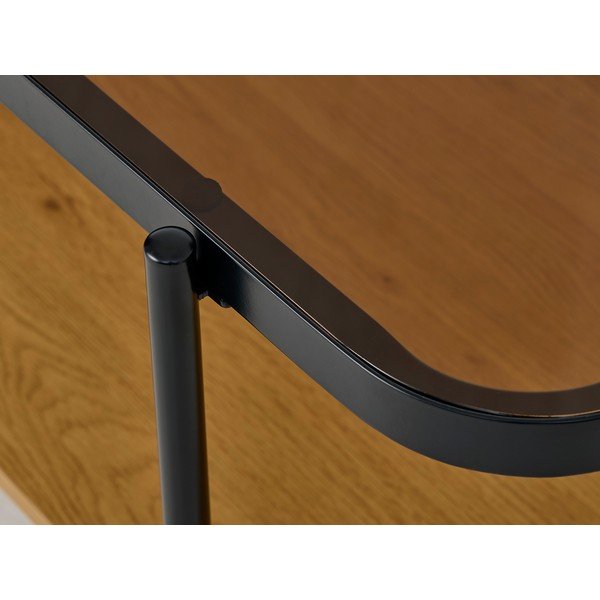 Konferenční stolek se skleněnou deskou v přírodní barvě 60x120 cm Hassel – Unique Furniture-image-3