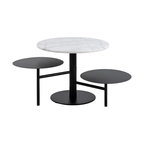 Bílý kulatý konferenční stolek ø 60 cm Lahti – Actona-image-3