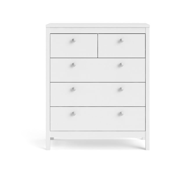 Bílá vysoká komoda 82x99 cm Madrid – Tvilum-image-2