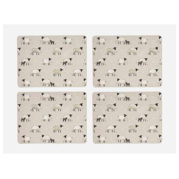 Korková prostírání v sadě 4 ks 21,5x29 cm Highland Sheep – Cooksmart ®