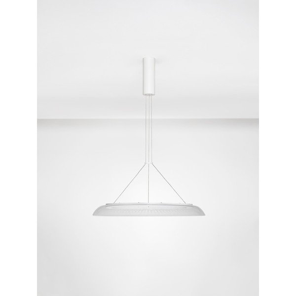 Matně bílé hliníkové LED závěsné svítidlo se stínidlem z akrylového skla ø 60 cm Mantle – Nova Luce-image-3