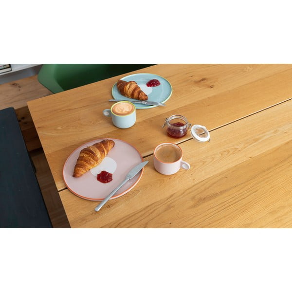 Set růžového kameninového šálku a talíře Remember Greta, 250 ml-image-3