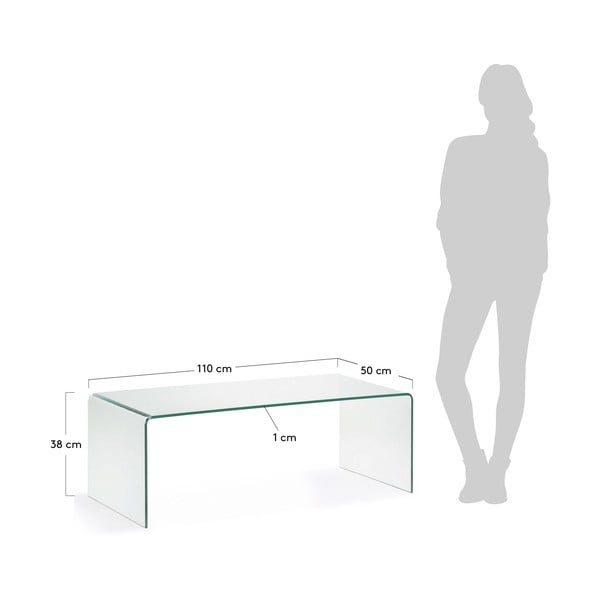 Skleněný konferenční stolek 50x110 cm Burano – Kave Home-image-3