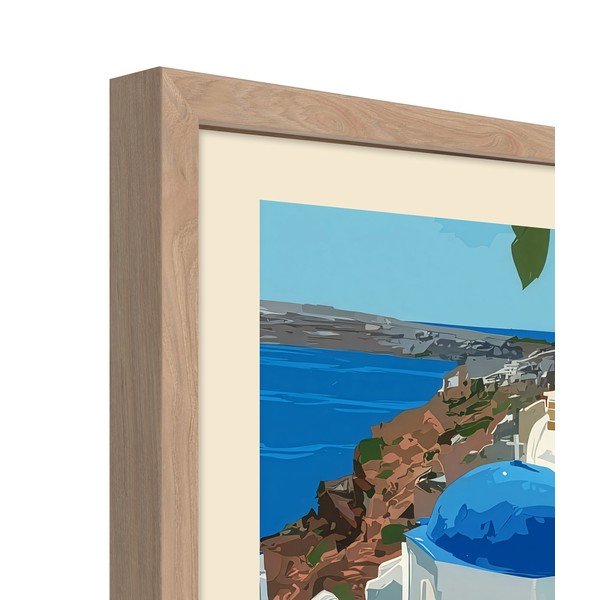 Tištěný obraz s rámem 50x70 cm Santorini – Styler-image-4