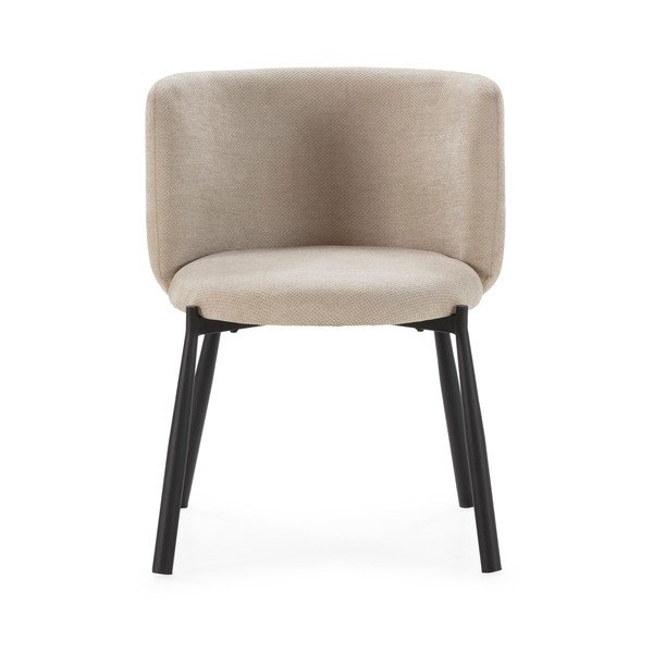 Béžová čalouněná jídelní křesla v sadě 2 ks Ginny – MOME-image-3