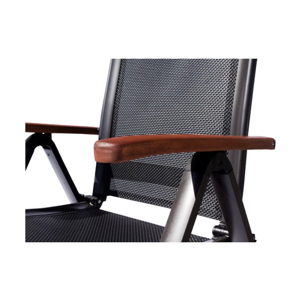 Černé kovové zahradní křeslo Ass Comfort - Sun Garden-image-3