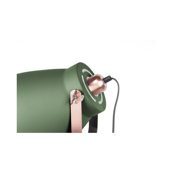 Zelená stojací lampa s detaily v měděné barvě Leitmotiv Mingle-image-2