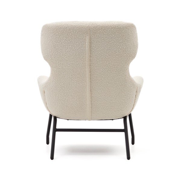 Krémové křeslo z textilie bouclé Belina – Kave Home-image-3